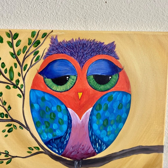 Owl painting - Picture 4 of 4